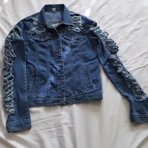 Distressed Jean Jacket